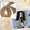 250Pcs 5 Colors Spray Painted Round Natural Schima Wood Beads WOOD-PA0001-74-6