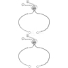 2Pcs 925 Sterling Silver Chain Bracelet Making STER-BBC0006-54-1