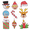 Christmas Theme DIY PVC Diamond Painting Sticker Kit PW-WG29650-13-1