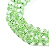 Electroplate Transparent Glass Beads Strands EGLA-A035-T4mm-A09-3