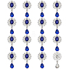 16Pcs Alloy Rhinestone Cabochons FIND-FG0004-26B-1