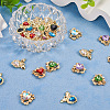 28Pcs 14 Styles Glass Rhinestone Pendants ALRI-TA0001-17-4