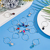 24Pcs 12 Colors Brass Wine Glass Charms AJEW-GO00016-4