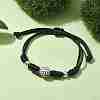 Adjustable Nylon Thread Braided Bead Bracelets BJEW-JB10079-02-4