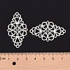 Tibetan Style Alloy Rhombus Filigree Joiners Links TIBE-5377-AS-LF-4