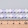 Electroplate Glass Beads Strands EGLA-N019-6mm-01-4