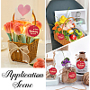 100Pcs Flat Round Gold Word Happy Birthday Dear Sweet Hanging Tags DIY-SP0003-87C-5
