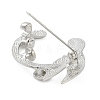 Whale Tail Zinc Alloy Brooches for Backpack Clothes JEWB-S029-01P-3