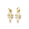 Brass Enamel Charms KK-C106-04G-09-1