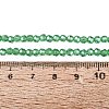 Electroplate Transparent Glass Beads Strands EGLA-A035-T3mm-A21-4