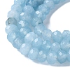 Dyed Natural Malaysia Jade Rondelle Beads Strands G-E316-2x4mm-64-3