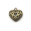 Heart Theme Tibetan Style Alloy Pendants PW-WG8919A-03-1