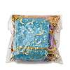 50Pcs 10 Colors Gold Stamping Moon & Star Organza Drawstring Gift Storage Bags ABAG-FS0001-11-6