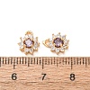 Brass Micro Pave Cubic Zirconia Charms CU-K002-39G-M-4