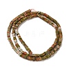 Natural Unakite Beads Strands G-N342-79-3