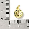 Brass Micro Pave Cubic Zirconia Charms KK-M283-25A-02-3
