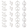 Unicraftale 28Pcs 2Style 201 Stainless Steel Pendants STAS-UN0035-30-1