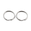 Non-Tarnish 304 Stainless Steel Split Key Rings STAS-Q314-02J-P-1