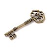 Skeleton Key Tibetan Style Alloy Big Pendants X-TIBEP-S293-033AB-LF-2