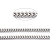 Tarnish Resistant 304 Stainless Steel Cuban Link Chain STAS-B019-02B-P-2