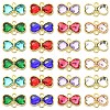 24Pcs 8 Colors Alloy Rhinestone Connector Charms FIND-YW0011-45-2