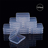 Transparent Plastic Bead Containers CON-BC0004-64-4