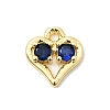 Brass Micro Pave Cubic Zirconia Pendants KK-L258-11G-01-1