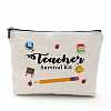 Teachers' Day Cotton Linen Cosmetic Bag PW-WG62416-06-1