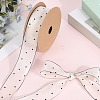 1Roll Printed Polyester Chiffon Ribbons OCOR-CY0002-35C-7