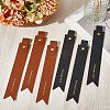 6Pcs 2 Colors PU Leather Bookmarks AJEW-SP0002-26-4