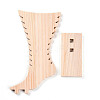 Foot Shaped Wood Anklet Storage Jewelry Rack ODIS-G018-01B-3