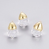 Faceted Glass Pendants GLAA-G071-01G-1