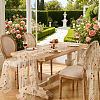 6 Yards Polyester Flower Mesh Embroidery Fabric DIY-NB0015-62-4