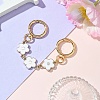 Plastic Enamel Flower Link Bag Strap FIND-YW00001-02-1