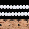 Frosted Opaque Glass Beads Strands GLAA-T032-P4mm-MBB02-4