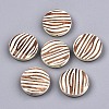 Painted Natural Wood Beads WOOD-T021-50B-08-1
