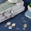 Wing & Flat Round Alloy & Brass Doctoral Cap Graduation Hanging Pendants HJEW-SP00002-4