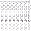 100Pcs 10 Styles Tibetan Style Alloy Bead Frames Sets TIBE-SP0001-16B-1
