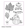 Pumpkin & Tree Leaf & Mushroom Silicone Stamps PW-WG25FE2-01-2