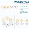 Unicraftale 12Pcs 6 Style 304 Stainless Steel Snap On Bails STAS-UN0037-92-5