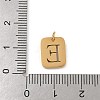 304 Stainless Steel Charms STAS-R001-01G-E-3