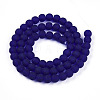 Transparent Glass Beads Strands GLAA-T032-T6mm-MD15-2