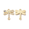 Alloy Rhinestone Connector Charms ENAM-M053-11G-1