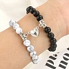 20 Sets 2 Colors Alloy Magnetic Clasps PALLOY-CJ0002-34-6