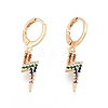 Colorful Cubic Zirconia Lightning Bolt Dangle Leverback Earrings EJEW-N012-68-2