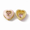 Rack Plating Brass Cubic Zirconia Beads KK-C007-16G-04-3