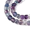 Natural Purple Fluorite Beads Strands G-N342-123-3