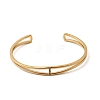304 Stainless Steel Micro Pave Cubic Zirconia Double Layer Cuff Bangle for Women BJEW-K303-01G-4