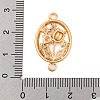 Brass Pave Clear Cubic Zirconia Connector Charms KK-Z066-10G-3