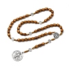 Wood Rosary Bead Necklaces FS-WG6BD27-04-1